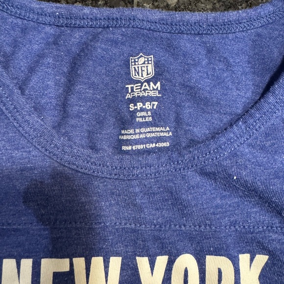 NFL New York Giants Kids Blue Tee - Picture 4 of 4